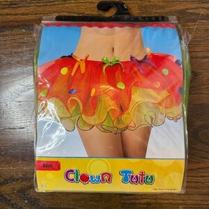 Colorful Clown Tutu Skirt One Size
